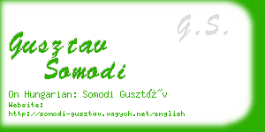 gusztav somodi business card